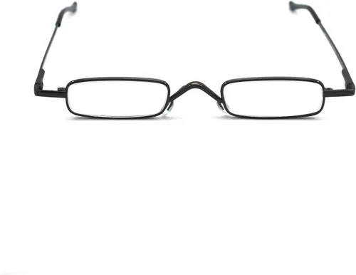 Miniatura 2 de Mini gafas de lectura de metal súper ligeras con estuche compacto, negro, plomizo