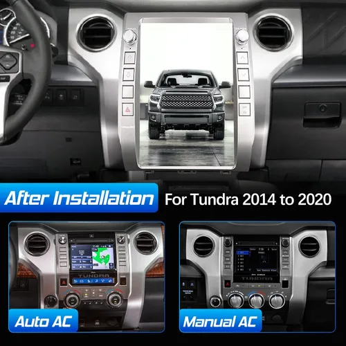 Miniatura 3 de LINKSWELL - Radio de repuesto estilo T de 12.1 pulgadas para Toyota Tundra 2014 a 2020 navegación GPS, unidad principal Android, reproductor
