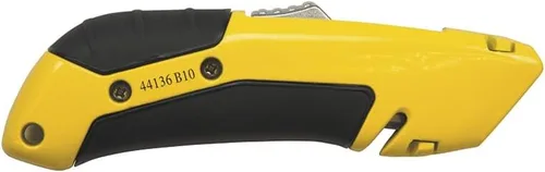 Miniatura 3 de Klein Tools 44136 Cuchillo utilitario, cortador de caja autoretráctil y cuchillo de manualidades con agarre antideslizante, pelacables y agujero