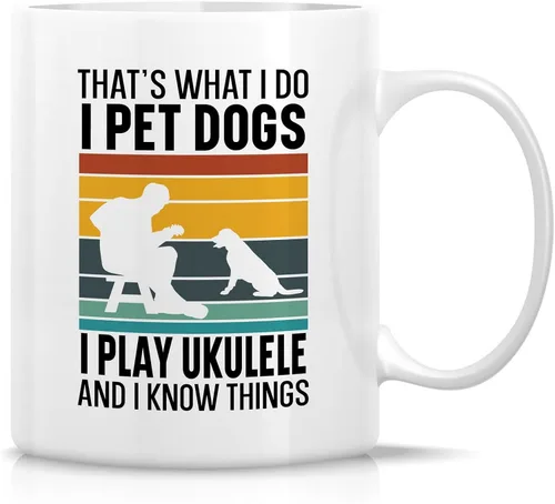 Miniatura 17 de Retreez - Taza divertida con texto en inglés "Without Music Life Would B Flat Musician", 325 ml, tazas de café de cerámica, divertidas, sarcásticas