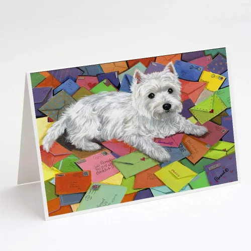 Miniatura 42 de Caroline's Treasures PPP3013GCA7P - Tarjetas de felicitación y sobres para mascotas de Basset Hound Teacher, paquete de 8 tarjetas en blanco