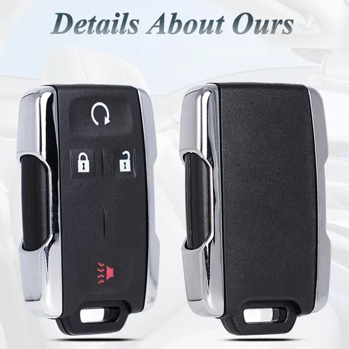Miniatura 7 de SUPALAND Carcasa de repuesto para llavero compatible con Chevy Silverado Colorado GMC Sierra Canyon 2014-2023 Control remoto de entrada sin llave