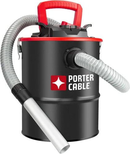 Miniatura 4 de Porter-Cable Aspiradora de Cenizas de 4 Galones 4 HP Pico, con Manguera de Metal, Prefiltro y Filtro de Cartucho, Ideal para Chimeneas, Fogatas