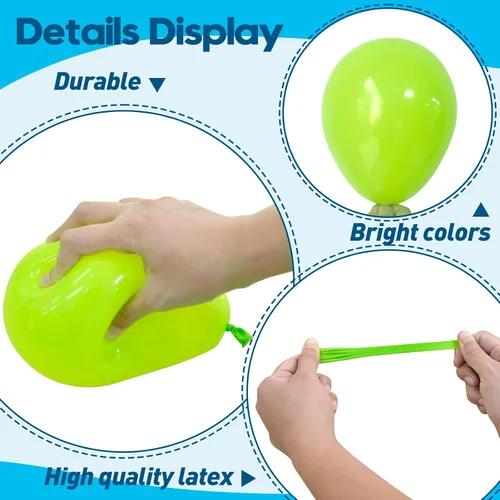 Miniatura 3 de 125 pcs globos de látex arcoíris de 5 pulgadas, globos pequeños para guirnalda de globos o arco de globos como decoraciones de fiesta, decoraciones