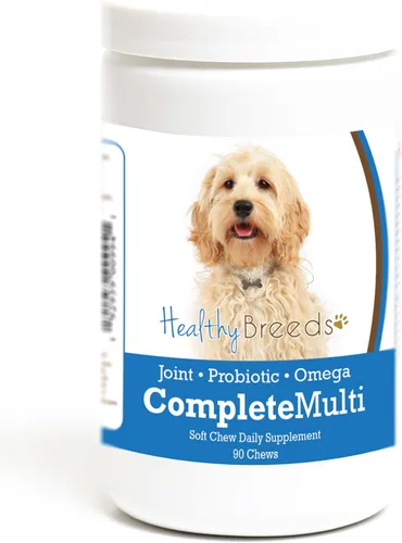 Miniatura 10 de Healthy Breeds Pug todo en uno multivitamínico suave masticable 60