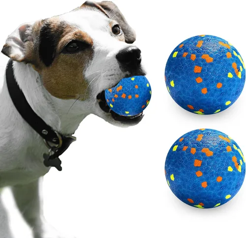 Miniatura 12 de Pelotas para perros, pelota de juguete indestructible para perros masticadores agresivos, pelota interactiva duradera de alta elasticidad