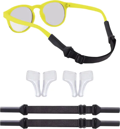 Miniatura 5 de Correa de lentes para niños y niñas (6.5 a 10 pulgadas), correas de silicona para lentes para mujeres y hombres, correa para lentes para niños