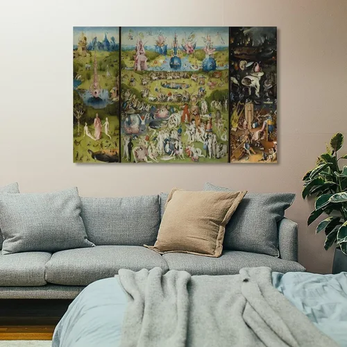 Miniatura 7 de Hieronymus Bosch, The Garden of Earthly Delights - Póster de pinturas famosas, pósteres de obras de arte geniales, arte de pared, impresiones
