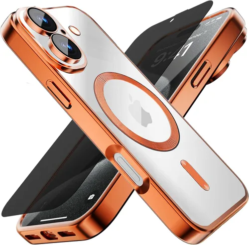 Miniatura 19 de Misscase Funda MagSafe compatible con iPhone 12 Pro Max con protector de lente de cámara, protección completa, funda magnética transparente
