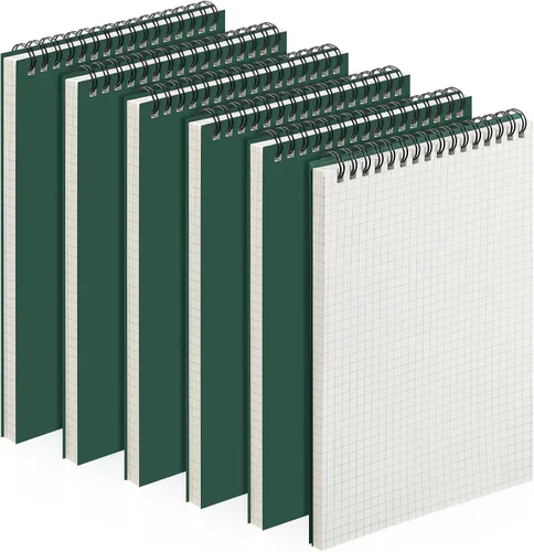 Miniatura 19 de Engrowtic Paquete de 1 bloc de notas en espiral de papel cuadriculado A5, bloc de notas encuadernado con alambre, bloc de notas de cuadrícula