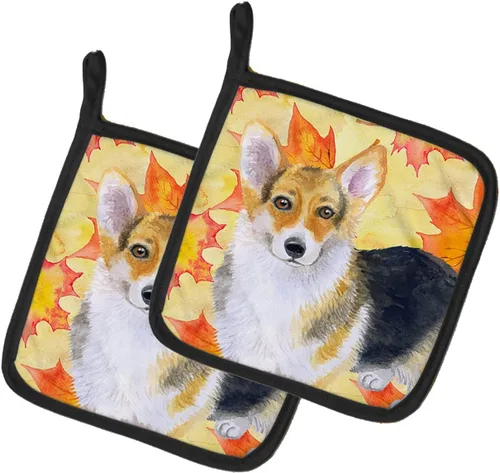 Miniatura 277 de Caroline's Treasures BB9655PTHD - Juego de soportes para ollas de cocina resistentes al calor, almohadillas calientes para horno, 7 1/2 x 7 1/2