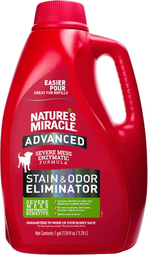 Miniatura 12 de Nature's Miracle Eliminador avanzado de manchas y olores para perros para desastres severos de los perros