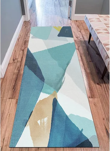 Miniatura 4 de Alfombra de pasillo estrecha, moderna y lavable, alfombra larga para pasillo, cocina, dormitorio, sala de estar, balcón, tapete de paso 31.5x157.5