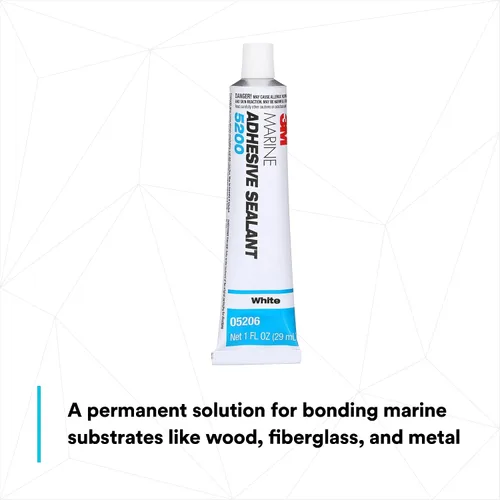 Miniatura 3 de Adhesivo sellador 3M Marine 5200, Blanco, 1