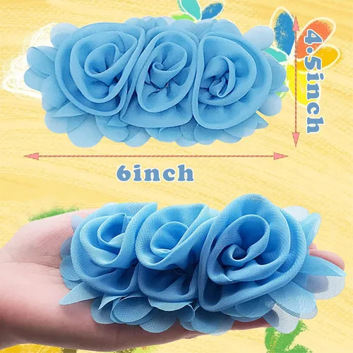 Miniatura 2 de Collar de perro de 4 o 6 o 20 piezas de flores grandes para mascotas, accesorios para collar de mascotas pequeñas, medianas y grandes, hembra, gato