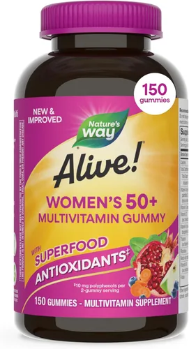 Miniatura 8 de Nature's Way Alive! Suplemento multivitamínico completo, para mujeres de más de 50 años, 60 gominolas