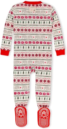 Miniatura 2 de Burt's Bees Baby - Pijama para niña, con cremallera delantera y pies cerrados antideslizantes, de algodón orgánico 100%, para niñas pequeñas