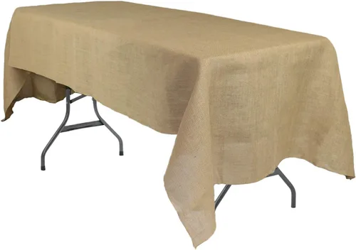 Miniatura 10 de Your Chair Covers - Mantel redondo de yute rústico de yute natural de 72 pulgadas para bodas, fiestas, cocina, hogar, comedor