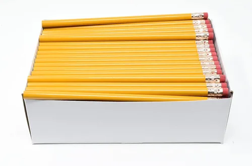 Miniatura 28 de Pencil Guy Lápices redondos en blanco Crema 144 a una caja: No afilados
