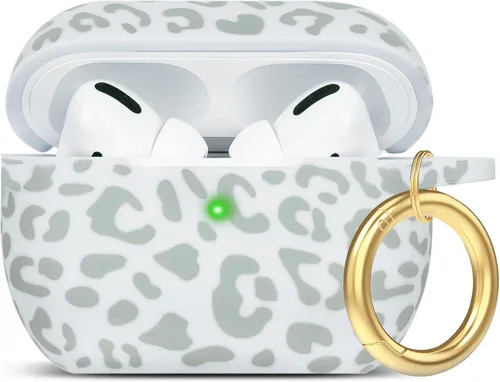 Miniatura 76 de Funda de silicona con flores compatible con AirPods Pro 2019, Gawnock - Funda suave y flexible para imprimir para mujeres y niñas con llavero - Flor