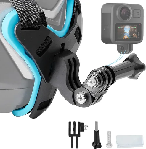 ChromLives Soporte de casco para Gopro, soporte de correa de barbilla para casco de motocicleta para GoPro Hero 11 10 9 8 7 6 5 4 3, Xiaomi Yi y más