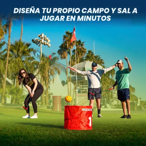 Miniatura 4 de bucketgolf Juego Pro El Juego de Golf Original y Definitivo para Patio Trasero para Familia, Adultos y Niños - Juego de Golf de 9 Hoyos Portátil