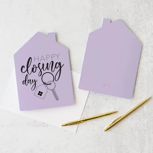 Miniatura 8 de Set of "Happy Closing Day" Greeting Cards Envelopes Included 4-GC002