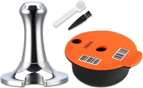 Miniatura 9 de Cápsulas de café recargables, cápsulas de café reutilizables de 7.4 fl oz para máquina de café Bosch Tas, cápsulas de café recargables con tapa