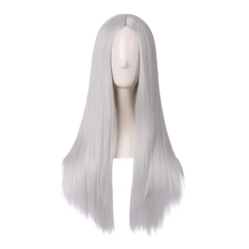 Miniatura 19 de MapofBeauty - Peluca larga y lacia natural especial para mujer de 28 pulgadas/70 cm (marrón)