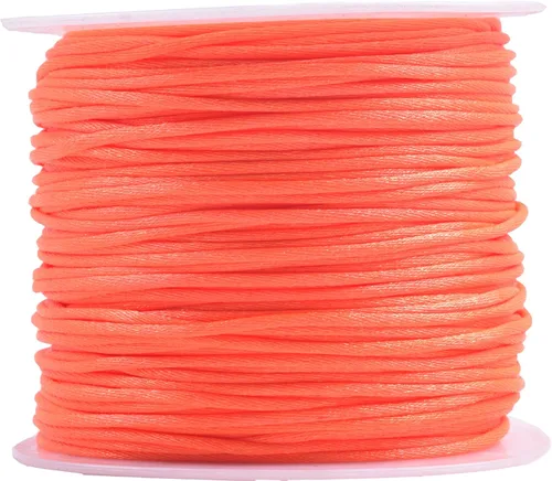 Miniatura 28 de KONMAY 80 Yardas 1.0mm Cordón Rattail de Nylon Satén Seda Trim Hilo para Cuentas para Nudos Chinos, Kumihimo, Trabajo con Cuentas, Macramé, 2-Azul