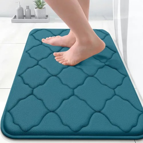 Miniatura 18 de OLANLY Alfombra de Baño de Espuma Viscoelástica de 24 x 16 pulgadas, Ultra Suave y Absorbente, Alfombras de Baño Antideslizantes, Cómodas, Lavables