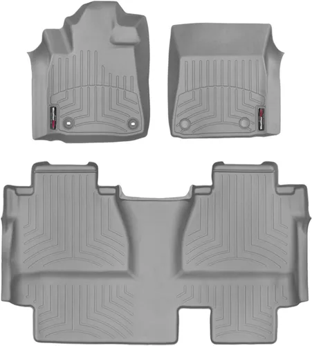 Miniatura 7 de WeatherTech Revestimientos de suelo personalizados para Toyota Tundra - 1ª y 2ª fila (444081-440939), negro