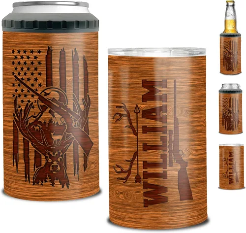 Miniatura 9 de Dorris A Day At The Beach Restore The Soul Can - Vaso enfriador de latas con nombre personalizado 4 en 1 con aislamiento de 16 onzas con tapa, Playa