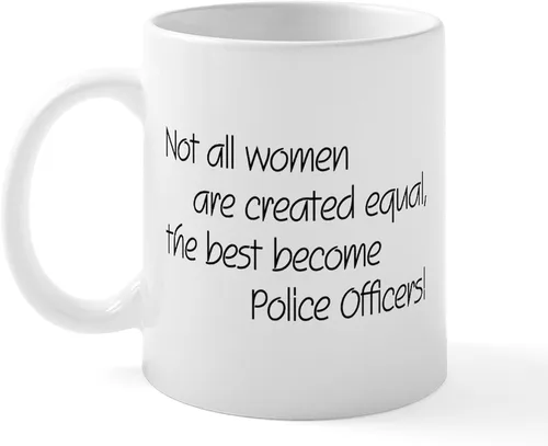 Miniatura 50 de CafePress Taza de café de cerámica de 11 oz (11.0 fl oz) de Police Mom
