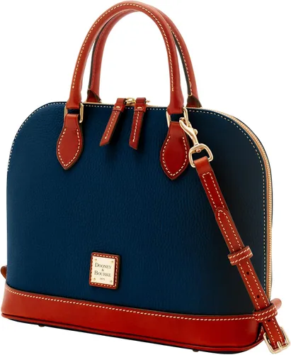 Miniatura 2 de Dooney & Bourke - Bolsa de cuero texturizado y zíper, funciona como bolsa de mano, monedero, bandolera