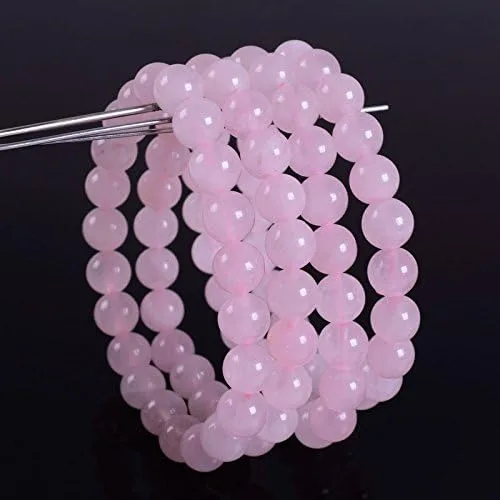 Miniatura 3 de Justinstones Pulsera de gemas semipreciosas de cuentas redondas de 8 mm, pulsera de 7 pulgadas diseño de gemas semipreciosas, unisex