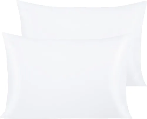 Miniatura 15 de NTBAY Fundas de Almohada de Algodón Egipcio Queen - Juego de 2, Fundas de Almohada de Algodón de 500 Hilos - Fundas de Almohada Suaves y Rosa
