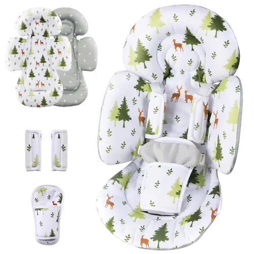 Miniatura 10 de Inserto de asiento de coche para bebé Genérico Compatible con columpio Mamaroo y columpio Graco y asiento de coche para bebé, soporte de cabeza