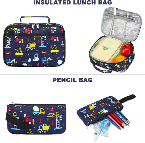 Miniatura 7 de Aimeen Mochila para niñas, mochilas para niños pequeños, Varios colores, Coches azules
