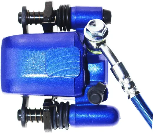 Miniatura 7 de PRO BAT Kit de montaje de pinza de cilindro maestro de freno hidráulico delantero trasero + Rotor de placa de freno de disco + Pastilla de freno Azul