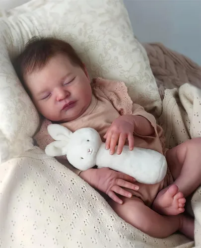 Miniatura 6 de OYESY Muñecas de bebé Reborn realistas de 19 pulgadas Muñecas de bebé realistas Muñecas de bebé recién nacidas que duermen que se ven reales Muñeca
