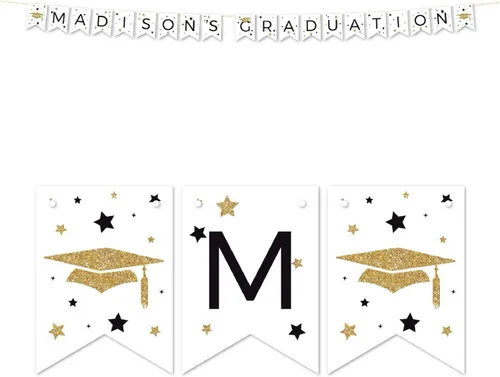 Miniatura 19 de Andaz Press Colección de fiesta de graduación con purpurina blanca y dorada, tarjetas de juego de adivinanzas de caramelos, paquete de 30, Tarjetas
