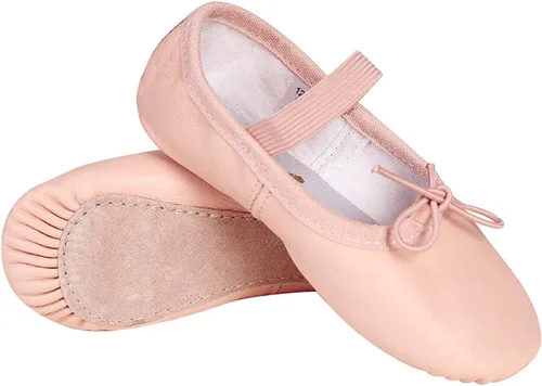 Miniatura 3 de Stelle Zapatillas de ballet de cuero auténtico de primera calidad para bebés (bebéniño pequeñoniño grande)