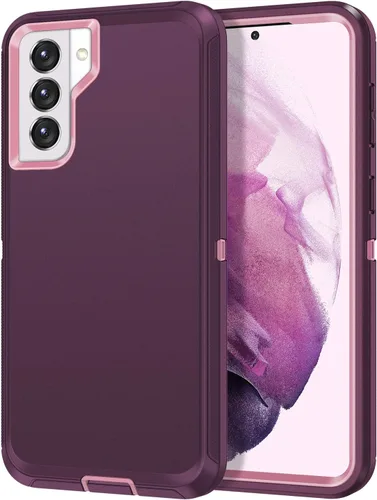 Miniatura 10 de I-HONVA Funda para Galaxy S21 5G a prueba de golpes, a prueba de polvo y caídas, 3 capas de protección de cuerpo completo