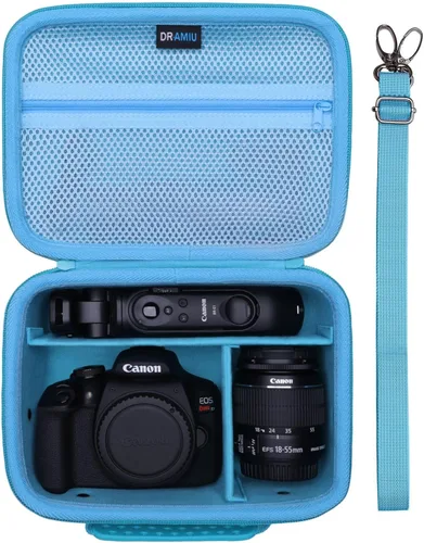 Miniatura 10 de Estuche Rígido para Canon EOS Rebel T7/R50/R6 Mark II/R100/R8/RP/R50 V/R5 Mark II/SL3/5D Mark IV/R10/R7/R5/90D/T6/T100 Cámaras, Lente, Trípode
