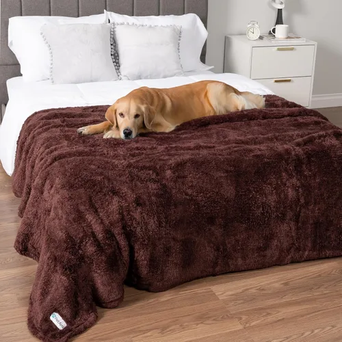 Miniatura 14 de PETAMI Manta de forro polar esponjoso para gatos y perros, gris, talla XL