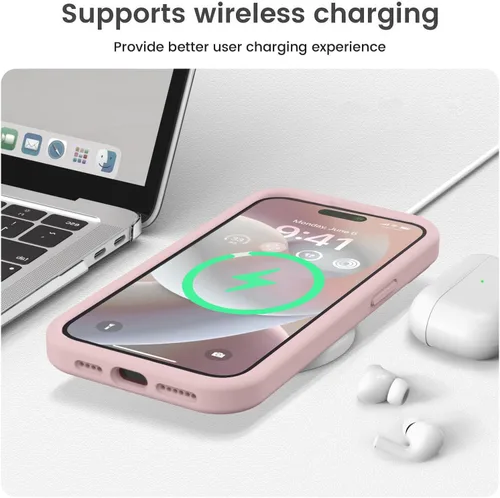 Miniatura 7 de Vooii Funda compatible con iPhone 15 Pro, silicona líquida Defender mejorada, [protección mejorada de la cámara]