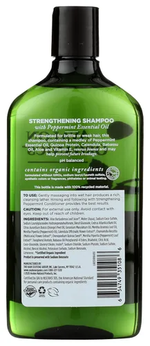 Miniatura 2 de Champú de Avalon Organics, Menta Fortalecedora, 11 onzas