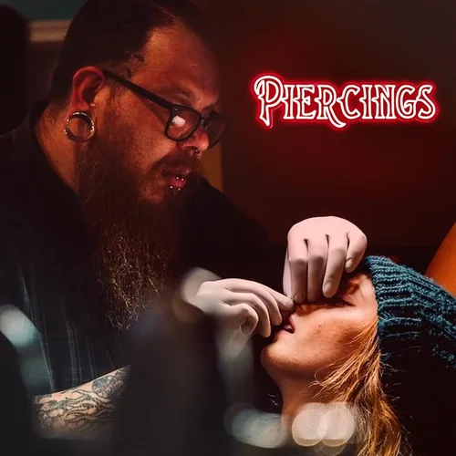 Miniatura 5 de Letrero de neón de piercings grandes, especialmente diseñado para letreros de estudio de tatuajes, letreros decorativos LED súper brillantes