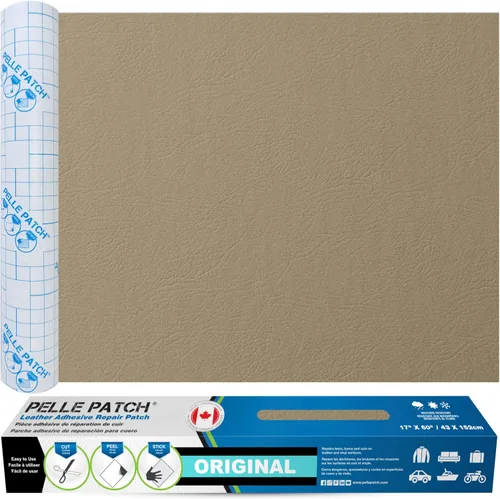 Miniatura 70 de Parche de reparación de cuero y vinilo - 25 colores disponibles - Original 4x60 - Beige